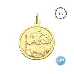 Médaille or 375 ST CHRIST 9K