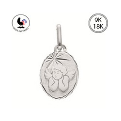 Médaille or 375 GRIS ANGE 9K