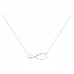 Collier argent zirconium...