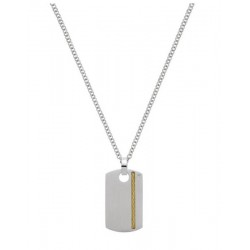 Collier acier diamant...
