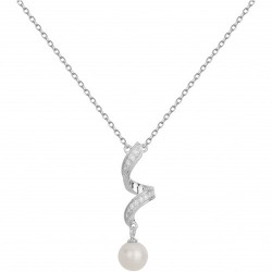 Collier argent perle de...