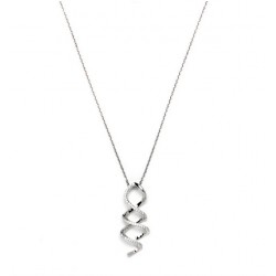 Collier argent zirconium...