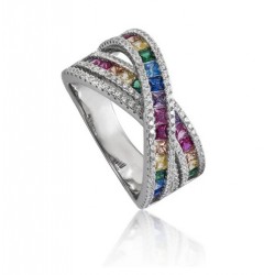 Bague argent zirconium avec...