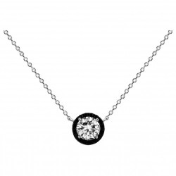 Collier argent zirconium...