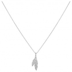 Collier argent zirconium...