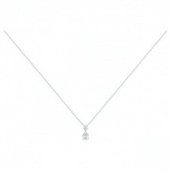 Collier argent zirconium...