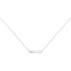 Collier argent zirconium...