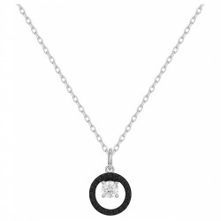 Collier argent zirconium...