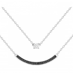 Collier argent zirconium...