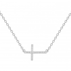 Collier argent zirconium...