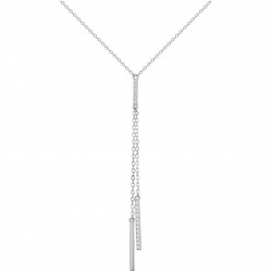 Collier argent zirconium...