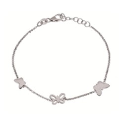 Bracelet argent PAPILLONS...