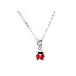 Collier argent COCCINELLE...