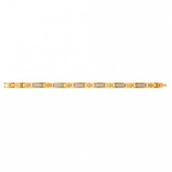 Bracelet acier PVD JAUNE +...