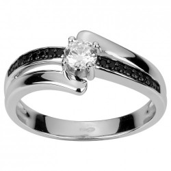 Bague argent zirconium BAG....