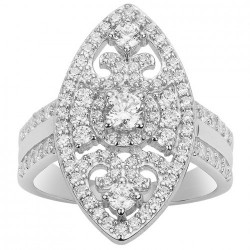 Bague argent zirconium BAG....