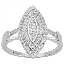 Bague argent zirconium BAG....