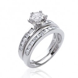 Bague argent zirconium...