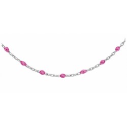 Collier argent RHODIE...