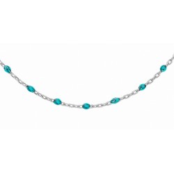 Collier argent RHODIE...