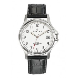 Montre cuir noir fond blanc...