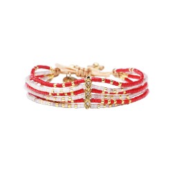 Bracelet acier Perles...