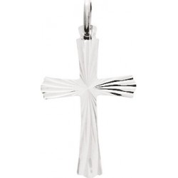 Pendentif argent Croix ciselée