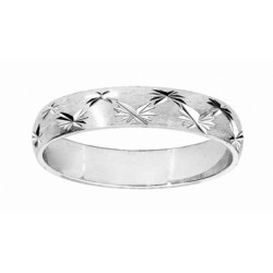 Alliance argent RHODIE 4MM...