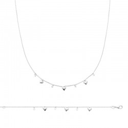 Collier argent zirconium...