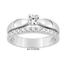 Bague argent zirconium Bag....