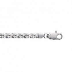 Collier argent MAILLE CORDE...