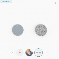 Collier plaqué CUIR PEN...