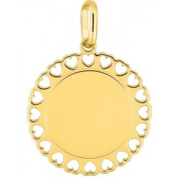 Pendentif plaqué médaille...