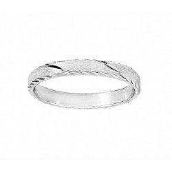 Alliance argent RHODIE 3MM...