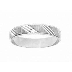 Alliance argent RHODIE 4MM...