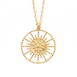 Collier plaqué zirconium...