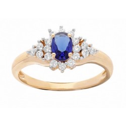 Bague plaqué zirconium...