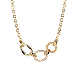 Collier plaqué GEO COL DORE...