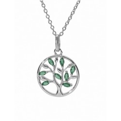 Collier argent zirconium...