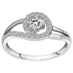 Bague argent zirconium BAG....