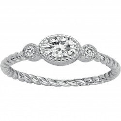 Bague argent zirconium BAG....