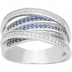 Bague argent zirconium BAG....