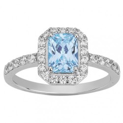 Bague argent zirconium BAG....