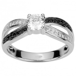 Bague argent zirconium BAG....