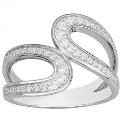 Bague argent zirconium BAG....