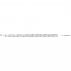 Bracelet argent zirconium...