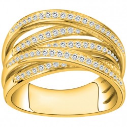 Bague plaqué zirconium...