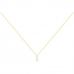 Collier plaqué zirconium...