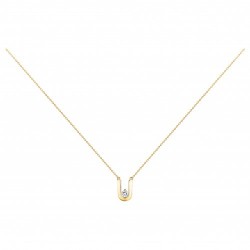 Collier plaqué zirconium...