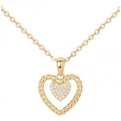 Collier plaqué zirconium...